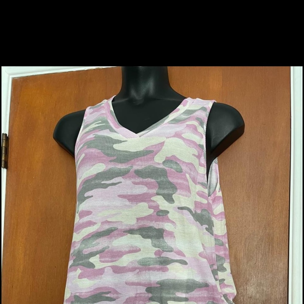 Honeyme lavender camo Tank